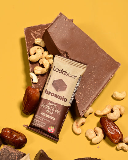 Barrita de Brownie Laddubar - Sin Azúcar Agregada (Pack x12)