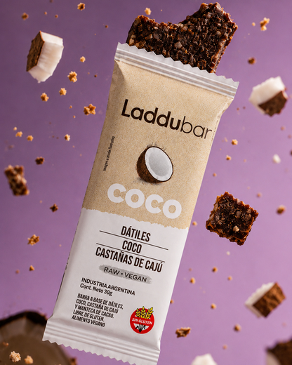 Barrita de Coco Laddubar – Sin Azúcar Agregada (Pack x12)